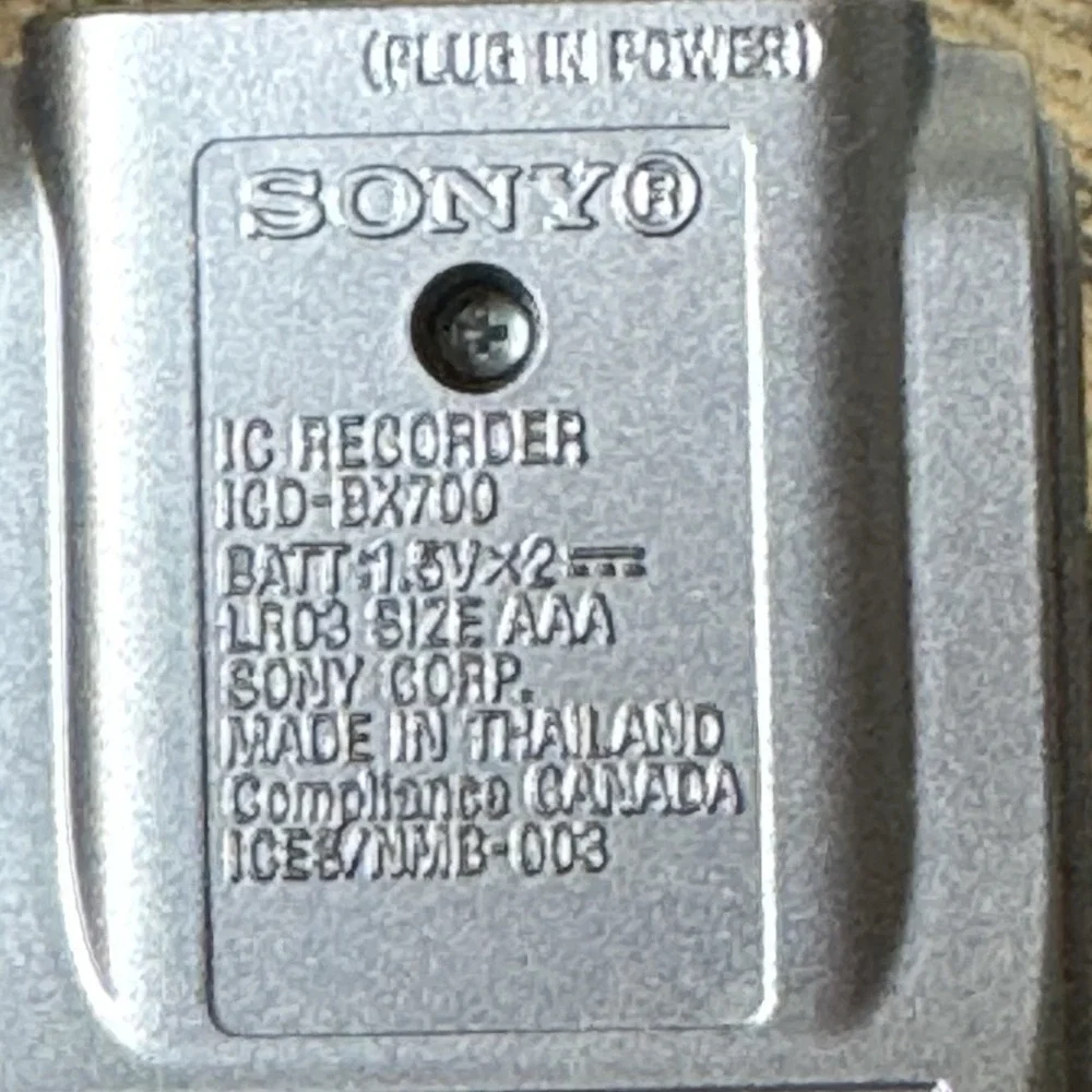 Sony ICD-BX700 Digital Voice Recorder Tested IC Recorder Tested Working
